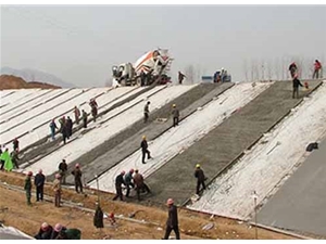 長絲復合土工膜產品應用于南水北調安陽四標工地